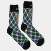 Clan Gordon Wappen über Dress Tartan Socks Socken (Rechts)