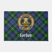 Clan Gordon Wappen über Tartan Fußmatte (Vorderseite)