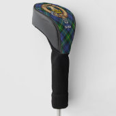 Clan Gordon Wappen über Tartan Golf Head Cover Golf Headcover (angewinkelt)