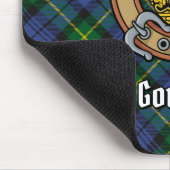 Clan Gordon Wappen über Tartan Mousepad (Ecke)