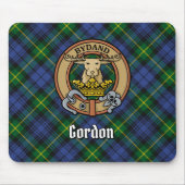 Clan Gordon Wappen über Tartan Mousepad (Vorne)
