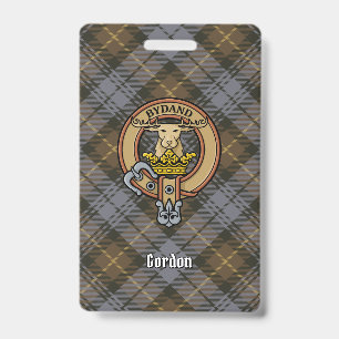 Clan Gordon Wappen über Wetterfest Tartan Ausweis