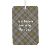 Clan Gordon Wappen über Wetterfest Tartan Autolufterfrischer (Rückseite)