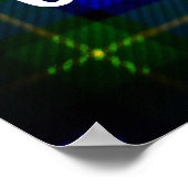 Clan Gordon Wappen und Tartan Poster (Ecke)