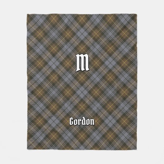 Clan Gordon Weathered Tartan Fleece Blanket (Vorderseite)