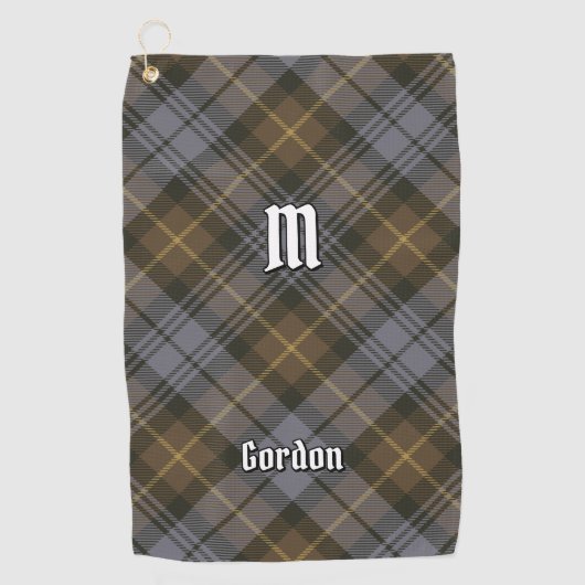 Clan Gordon Weathered Tartan Golf Towel Golfhandtuch (Vorderseite)