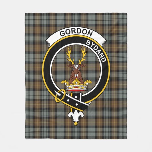 Clan Gordon Weathered Tartan Kariert Fleecedecke (Vorderseite)
