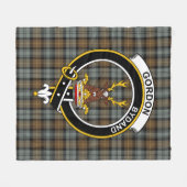 Clan Gordon Weathered Tartan Kariert Fleecedecke (Vorderseite (Horizontal))