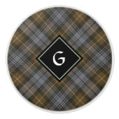Clan Gordon Weathered Tartan Keramik Knob Keramikknauf (Vorderseite)