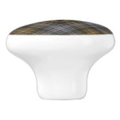 Clan Gordon Weathered Tartan Keramik Knob Keramikknauf (Seitenansicht)