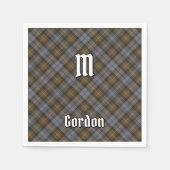 Clan Gordon Weathered Tartan Napkins Serviette (Vorderseite)