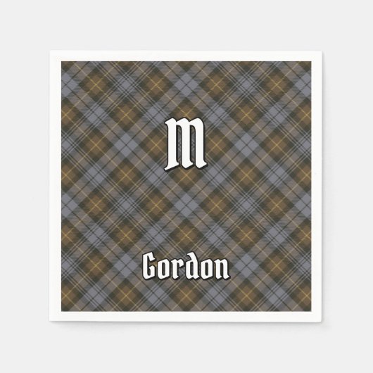 Clan Gordon Weathered Tartan Napkins Serviette (Vorderseite)
