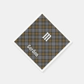 Clan Gordon Weathered Tartan Napkins Serviette (Ecke)