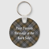 Clan Gordon Weathered Tartan Schlüsselanhänger (Rückseite)