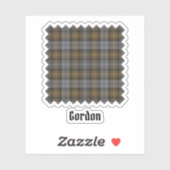 Clan Gordon Weathered Tartan Sticker (Blatt)