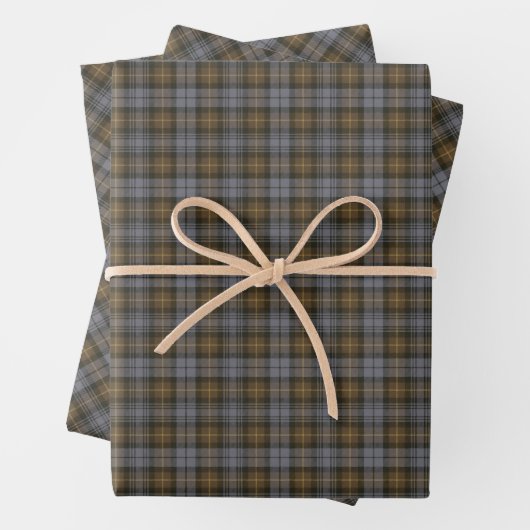 Clan Gordon Weathered Tartan Wrapping Paper Sheets Geschenkpapier Set (Beispiel)