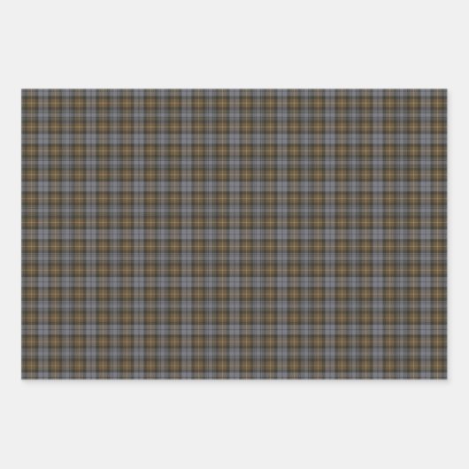 Clan Gordon Weathered Tartan Wrapping Paper Sheets Geschenkpapier Set (Vorderseite)