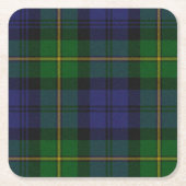 Clan-Gordonkarierte PapierUntersetzer Rechteckiger Pappuntersetzer (Vorderseite)