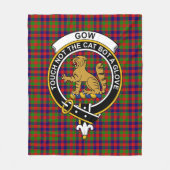 Clan Gow Tartan Kariert Fleecedecke (Vorderseite)