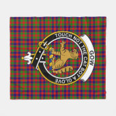 Clan Gow Tartan Kariert Fleecedecke (Vorderseite (Horizontal))