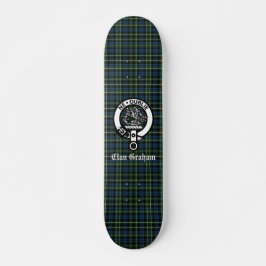 Clan Graham Montrose Tartan & Wappen Skateboard