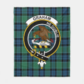 Clan Graham of Menteith Ancient Tartan Kariert Fleecedecke (Vorderseite)
