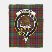 Clan Graham Red Tartan Kariert Fleecedecke (Vorderseite)