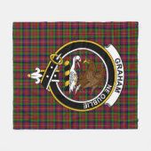 Clan Graham Red Tartan Kariert Fleecedecke (Vorderseite (Horizontal))