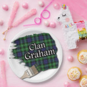 Clan Graham Scottish Tartan Paint Brush Pappteller (Party)