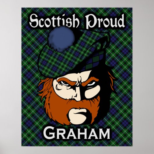 Clan Graham Scottish Tartan Poster (Vorne)