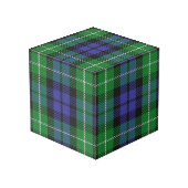 Clan Graham Tartan House Blessing Würfel (Rückseite Schrägansicht)