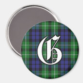 Clan Graham Tartan Kariert Accents Magnet (Vorderseite/Rückseite)