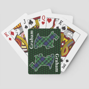 Clan Graham Tartan Scottish Terrier Edition Spielkarten