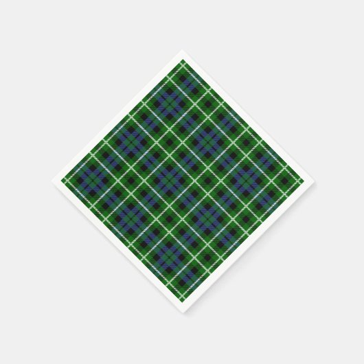 Clan Graham Tartan Serviette (Ecke)