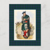 Clan Graham Vintag Illustration Tartan Frame
