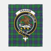 Clan Graham von Menteith Tartan Kariert Fleecedecke (Vorderseite)
