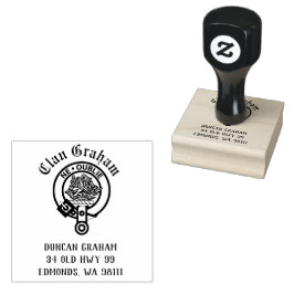 Clan Graham Wappen Abzeichen Anpassbare Gummi-Brie Gummistempel
