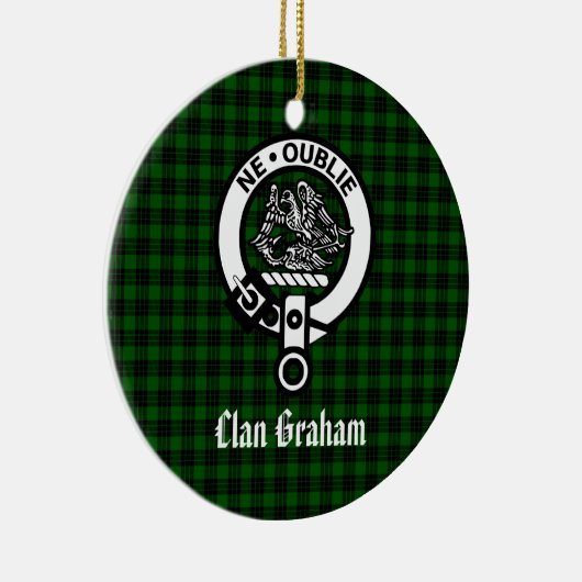 Clan Graham Wappen Abzeichen Personalisiert Keramik Ornament (Rechts)