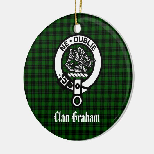 Clan Graham Wappen Abzeichen Personalisiert Keramik Ornament (Links)