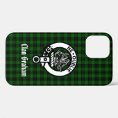 Clan Graham Wappen Abzeichen und Tartan Case-Mate iPhone Hülle (Rückseite (Horizontal))
