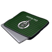 Clan Graham Wappen Abzeichen und Tartan Laptopschutzhülle (Vorne Knopf)