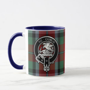 Clan Graham Wappen & Red Tartan Tasse