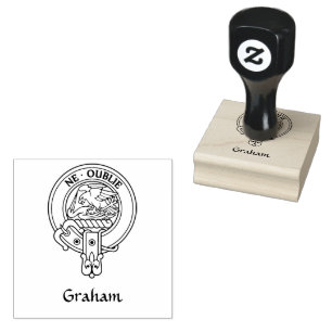 Clan Graham Wappen Rubber Briefmarke Gummistempel