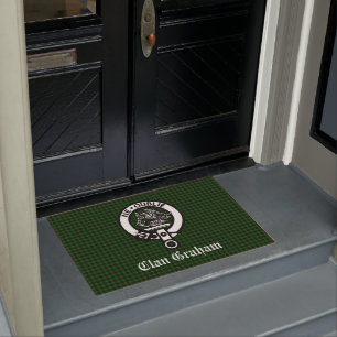 Clan Graham Wappen & Tartan Front Fußmatte