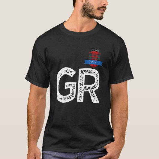 Clan Grant G und R Familien Matching T-Shirt (Vorderseite)