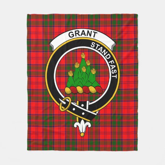 Clan Grant Modern Tartan Kariert Fleecedecke (Vorderseite)