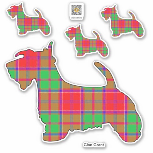 Clan Grant Scottie Sticker (Vorderseite)