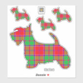Clan Grant Scottie Sticker (Blatt)