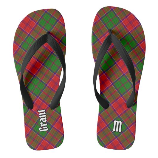 Clan Grant Tartan Badesandalen (Fußbett)