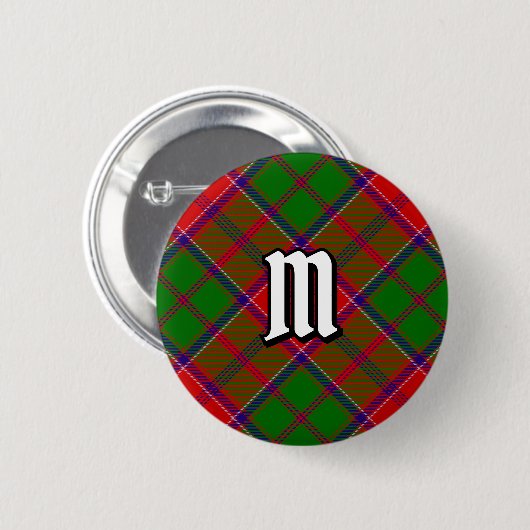 Clan Grant Tartan Button (Vorne & Hinten)